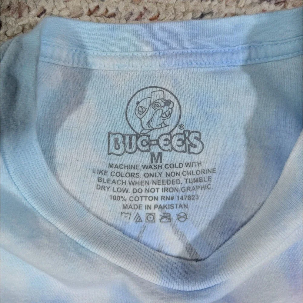 Buc-ee's T-Shirt Tie Dye No Worries 2-Sided Adult MEDIUM Pastel Retro 80s Vibe - Picture 5 of 5